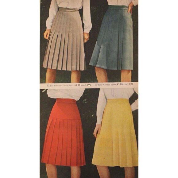 Vintage 1940s Wool Pleated Skirt - Picture 7 of 8